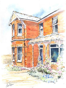 Old Church House - painting